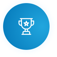 blue trophy icon